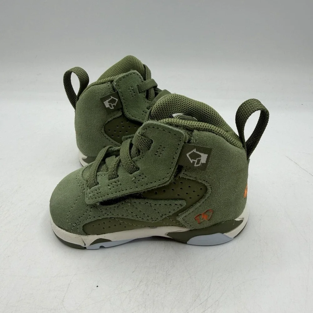 Nike Air Jordan MVP Shoes Toddler Sz 2 C Olive/Sail Jumpman Sneakers DZ5576-300